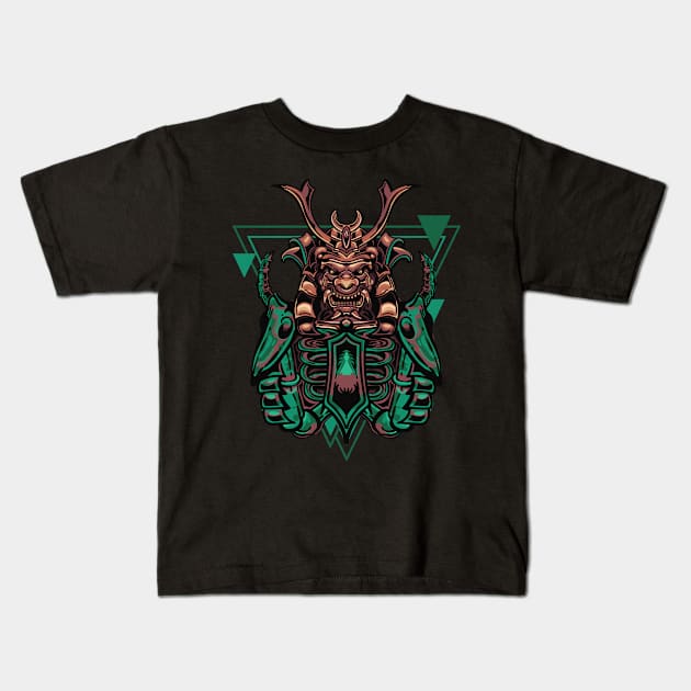 Samurai Kids T-Shirt by Stenau Artwerk